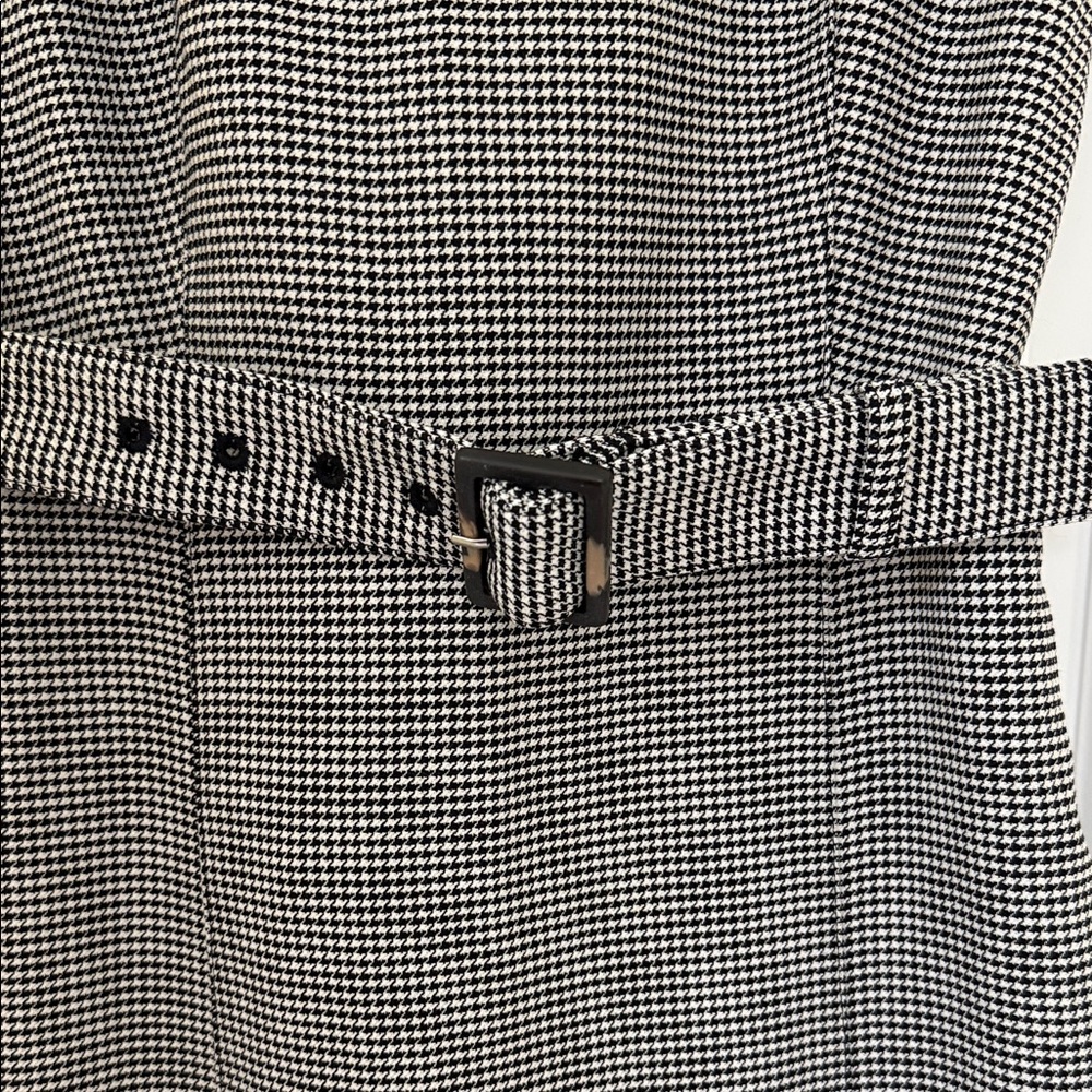 Ann Taylor Gray Midi Dress with Belt - Picture 3 of 4